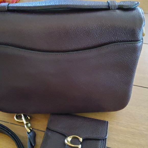 Rare Coach Cassie in Oxblood + Matching Wallet 68348 - Picture 5 of 16